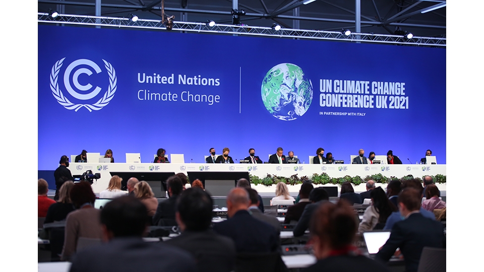 2021年聯合國氣候變遷大會。圖片來源：UNFCCC官方公開資源。